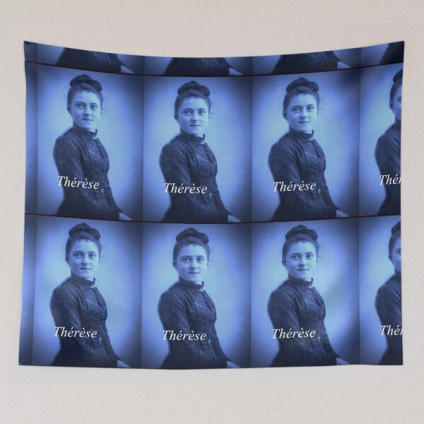 Item preview, Saint Thérèse (Therese) blue designed and sold by lobodelnoir.