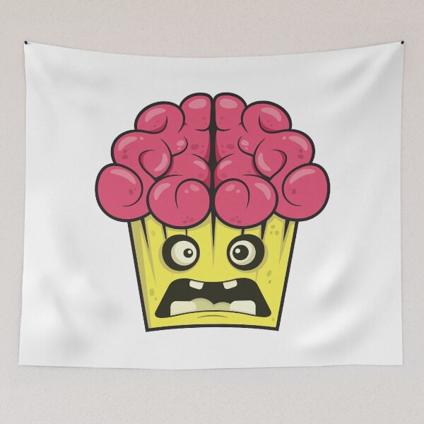 Item preview, Zombie Cupcake Brains Yellow designed and sold by Captain Creative.