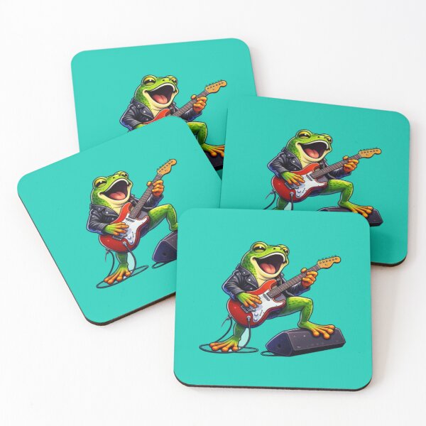 Item preview, Rock 'n' roll frog designed and sold by FroggyOnly.