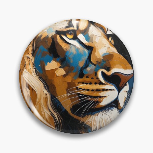 Item preview, Woman and Lion Emotional Painting designed and sold by SassyArtistry.