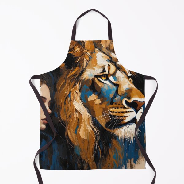Item preview, Woman and Lion Emotional Painting designed and sold by SassyArtistry.