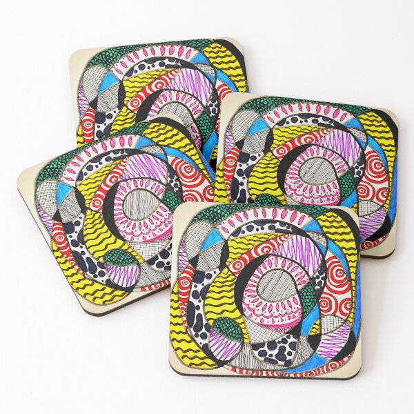 Item preview, A clash of colourful patterns designed and sold by BoiyoLove.