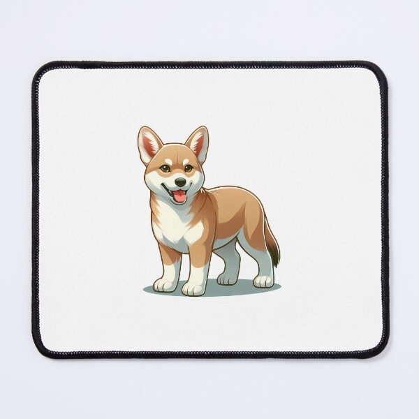 Item preview, Adorable animated corgi with a cheerful expression, standing proudly with a shiny coat. designed and sold by cave-canvas.