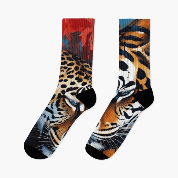 Item preview, Two Tigers Intimate Wildlife Painting designed and sold by SassyArtistry.