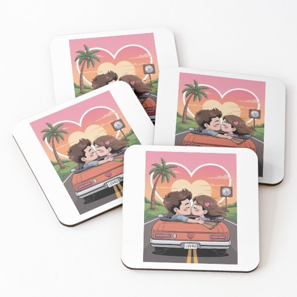 Item preview,  Sunset Drive Boy Girl Kiss designed and sold by McVrax.