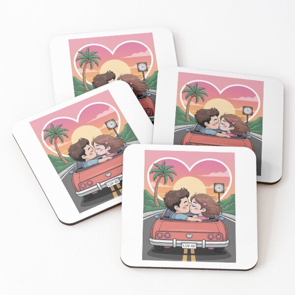 Item preview,  Sunset Drive Boy Girl Kiss designed and sold by McVrax.