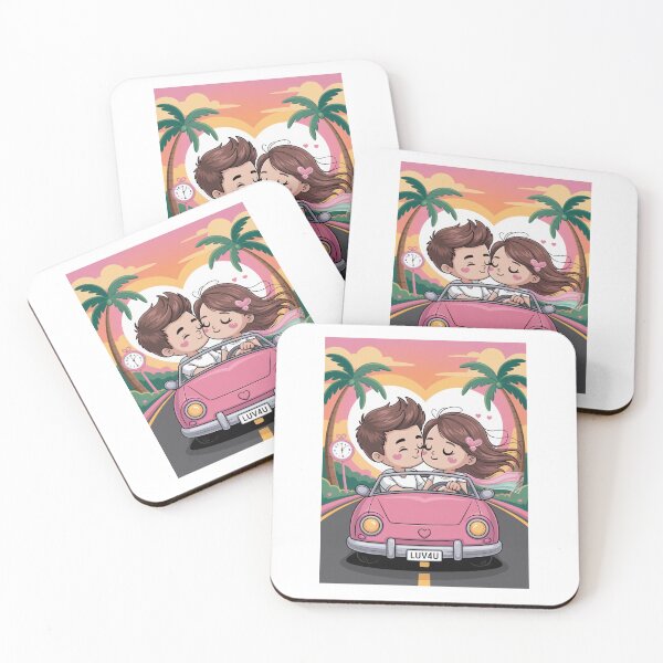 Item preview, Sunset Drive Boy Girl Kiss designed and sold by McVrax.