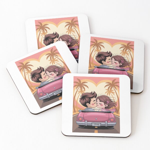 Item preview, Sunset Drive Boy Girl Kiss designed and sold by McVrax.