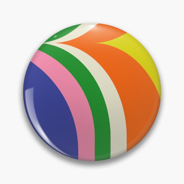 Item preview, Fun Bold Colorful Retro Curves Abstract designed and sold by kierkegaard.