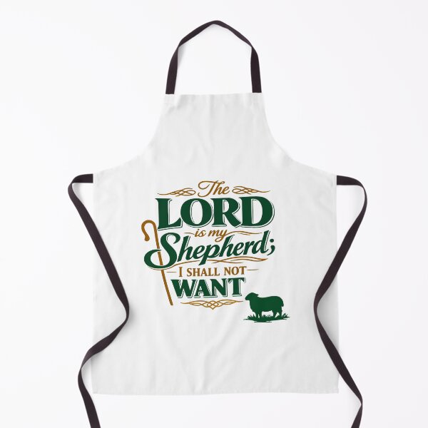 Item preview, Psalm 23 The Lord is My Shepherd Typography designed and sold by FunFitLife Studio.