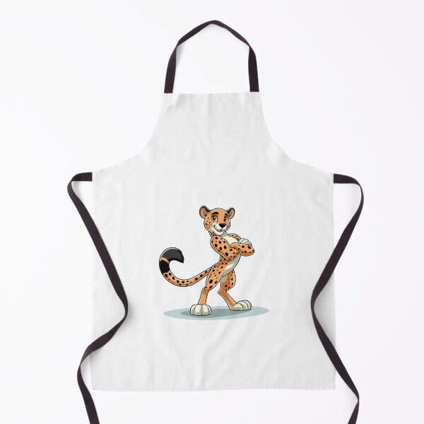 Item preview, Cartoon leopard character with playful expression and cheerful stance. designed and sold by cave-canvas.