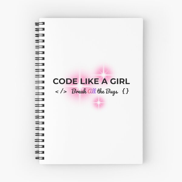 Item preview, Code Like a Girl Break All the Bugs designed and sold by DigitalMagShop.