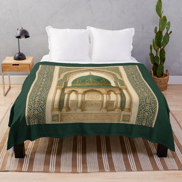 Item preview, Emerald & Gold Islamic Architecture: Elegant Moroccan Dome Illustration (V.3) designed and sold by D-Islamic.