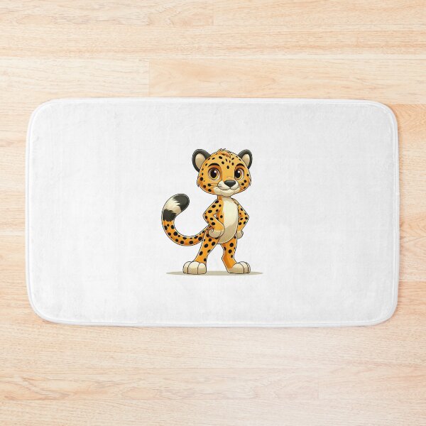 Item preview, A cheerful cartoon leopard character with a playful expression and colorful fur pattern. designed and sold by cave-canvas.