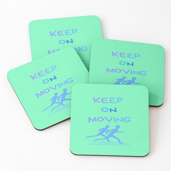 Item preview, KEEP ON MOVING – Dynamic Fitness & Motivation Graphic designed and sold by StrongEveryDayStore.