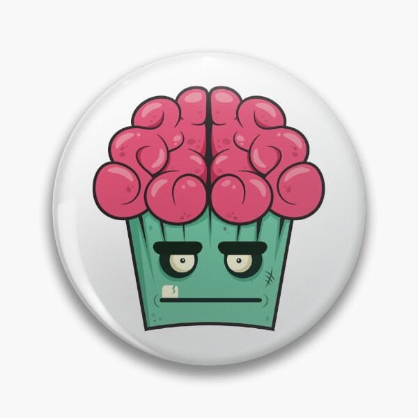 Item preview, Zombie Cupcake Brains Aqua Green designed and sold by Captain Creative.