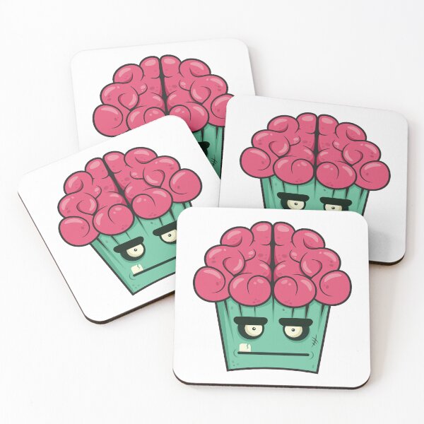 Item preview, Zombie Cupcake Brains Aqua Green designed and sold by Captain Creative.