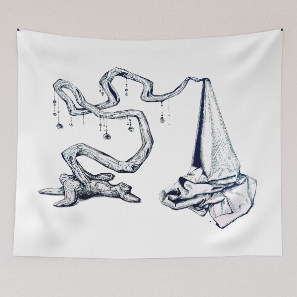 Item preview, branch with cloth designed and sold by Beronise.