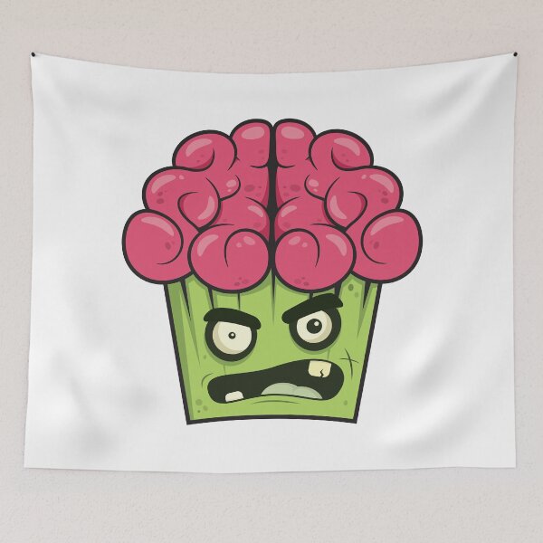 Item preview, Zombie Cupcake Brains Green designed and sold by Captain Creative.