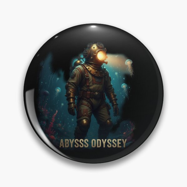 Item preview, Abyssal Silence - Deep Sea Explorer - Dark Ink Art designed and sold by BounoWorld.