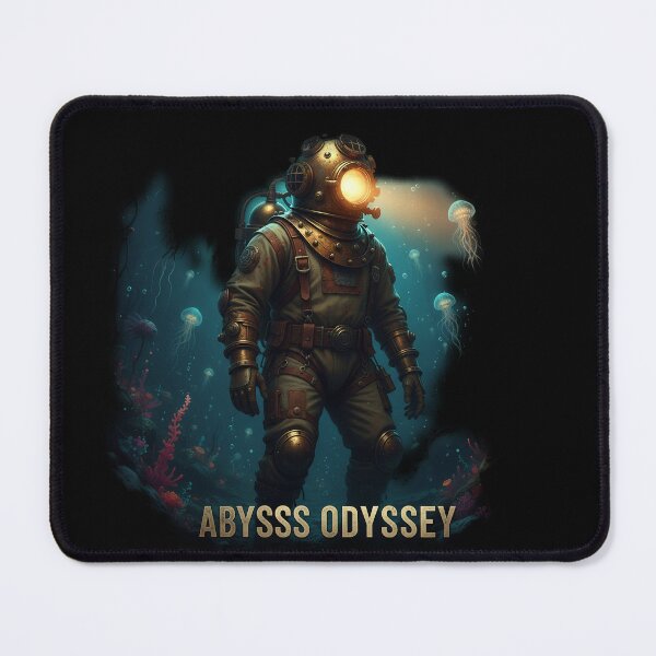Item preview, Abyssal Silence - Deep Sea Explorer - Dark Ink Art designed and sold by BounoWorld.