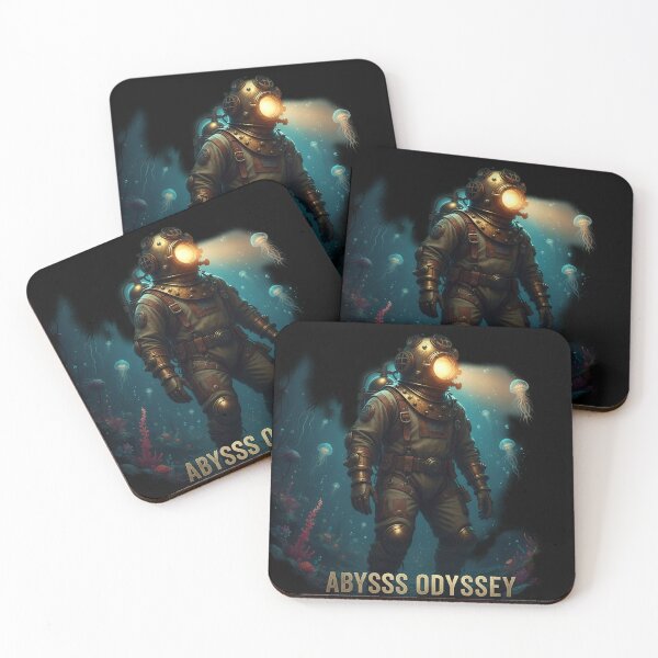 Item preview, Abyssal Silence - Deep Sea Explorer - Dark Ink Art designed and sold by BounoWorld.