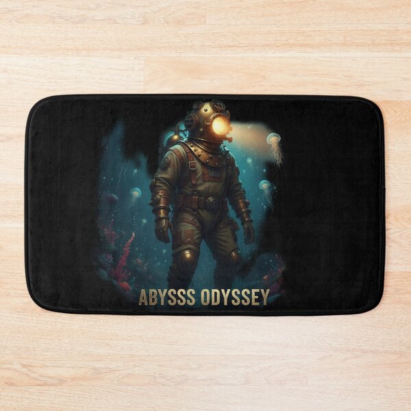 Item preview, Abyssal Silence - Deep Sea Explorer - Dark Ink Art designed and sold by BounoWorld.
