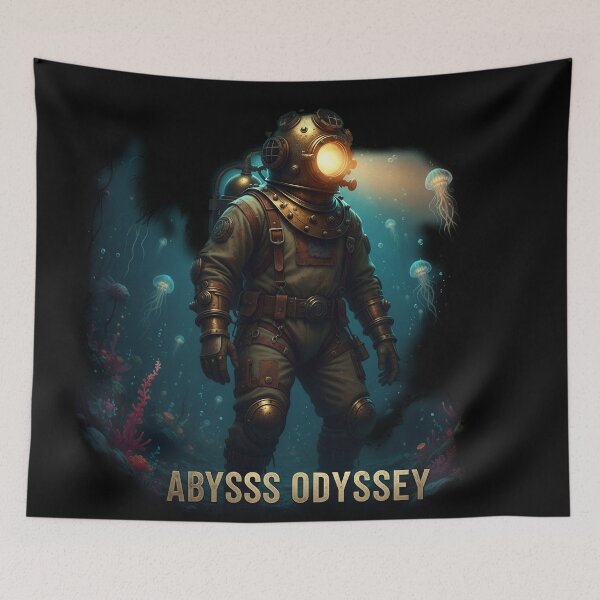 Item preview, Abyssal Silence - Deep Sea Explorer - Dark Ink Art designed and sold by BounoWorld.