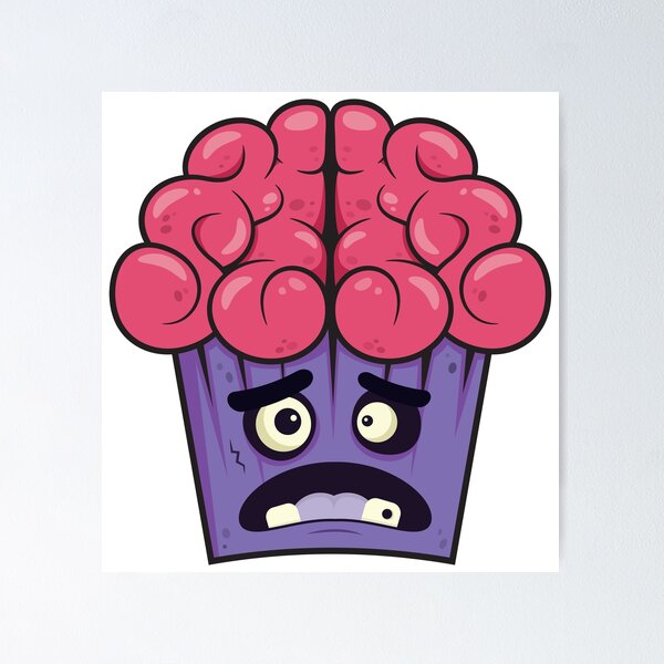 Item preview, Zombie Cupcake Brains Purple designed and sold by Captain Creative.