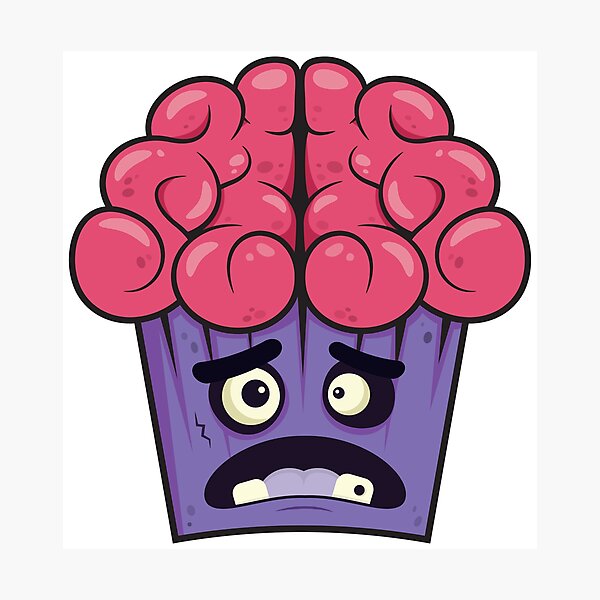 Item preview, Zombie Cupcake Brains Purple designed and sold by Captain Creative.