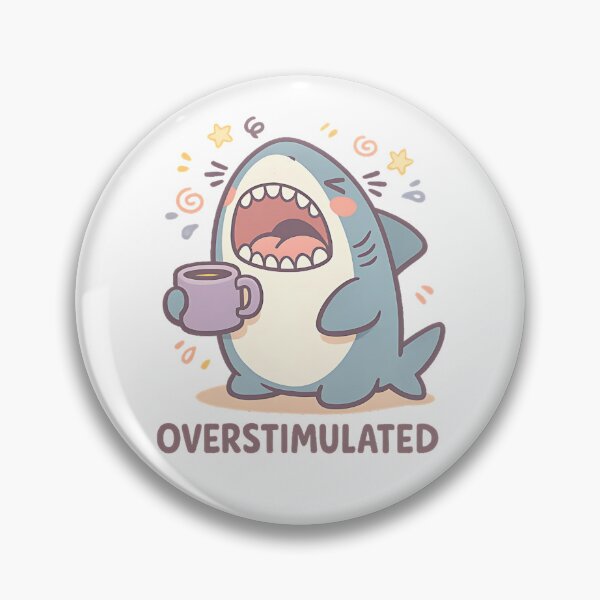 Item preview, OVERSTIMULATED SHARK designed and sold by sollunadesignns.