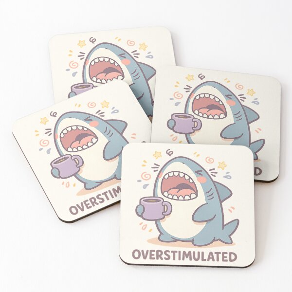 Item preview, OVERSTIMULATED SHARK designed and sold by sollunadesignns.