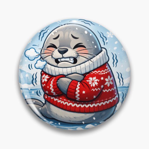 Item preview, A Shivering Seal in a Sweater designed and sold by 108Seals.