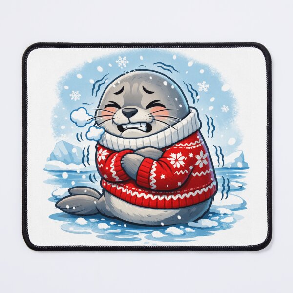 Item preview, A Shivering Seal in a Sweater designed and sold by 108Seals.