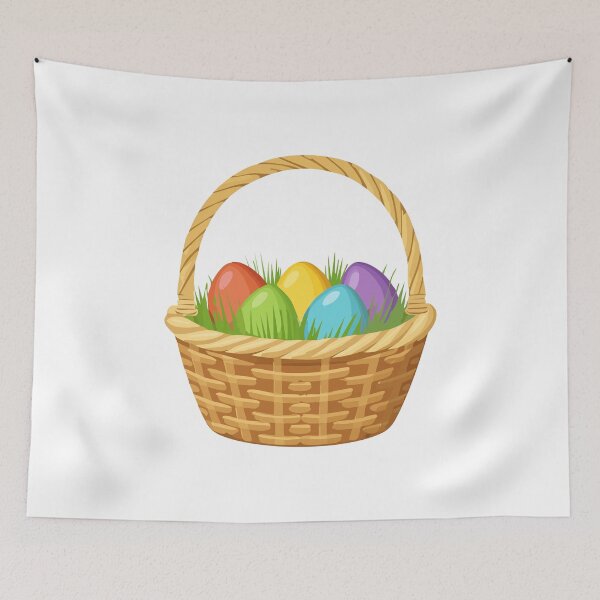 Item preview, Easter Basket Eggs | Colorful Egg Hunt Spring Basket designed and sold by Hydravisions.
