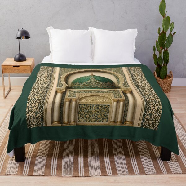 Item preview, Emerald & Gold Islamic Architecture: Elegant Moroccan Dome Illustration (V.2) designed and sold by D-Islamic.