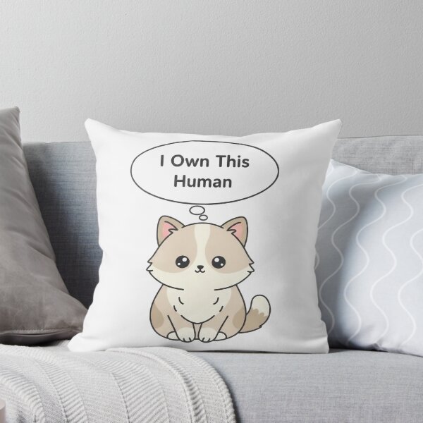 Item preview, I Own This Human Funny Cat Shirt designed and sold by Mafmoh.
