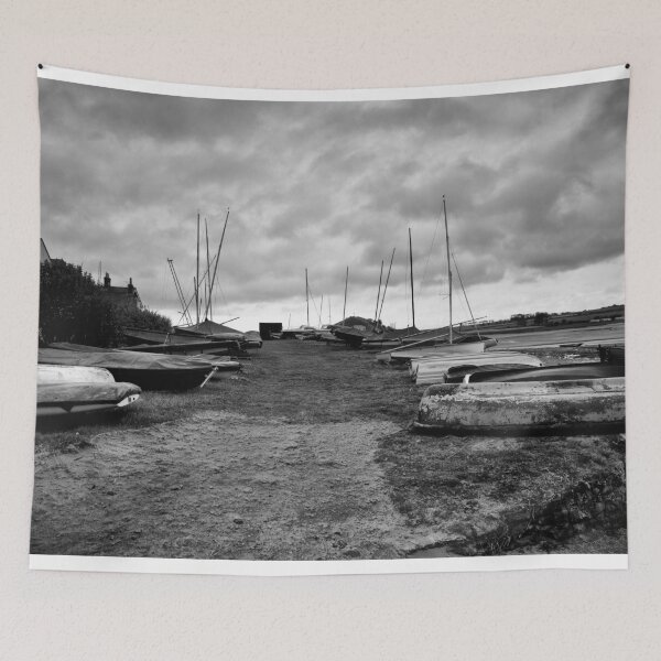 Item preview, Alnmouth Boatyard in Monochrome designed and sold by Violaman.