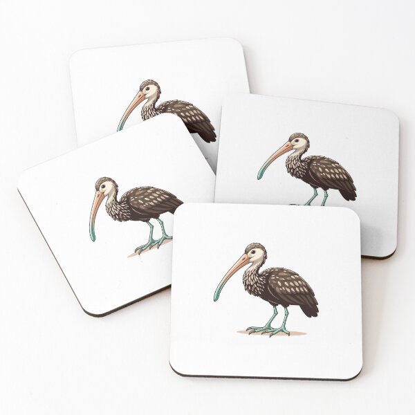 Item preview, Illustration of a stylized bird with long beak and distinctive feathers. designed and sold by cave-canvas.