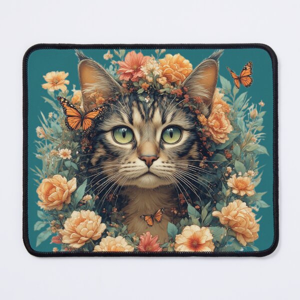 Item preview, Cat in the style of Frida Kahlo. designed and sold by Natalia-Vlad.