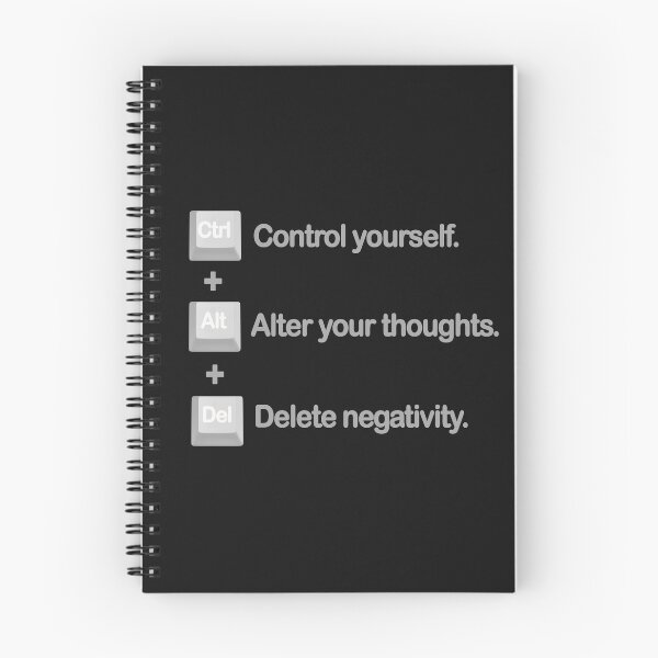 Item preview, Control Yourself Alter Thoughts Delete Negativity Quote designed and sold by capricedefille.