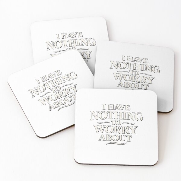 Item preview, I HAVE NOTHING TO WORRY ABOUT - Minimalist Motivational Typography Quote designed and sold by Robinthread.