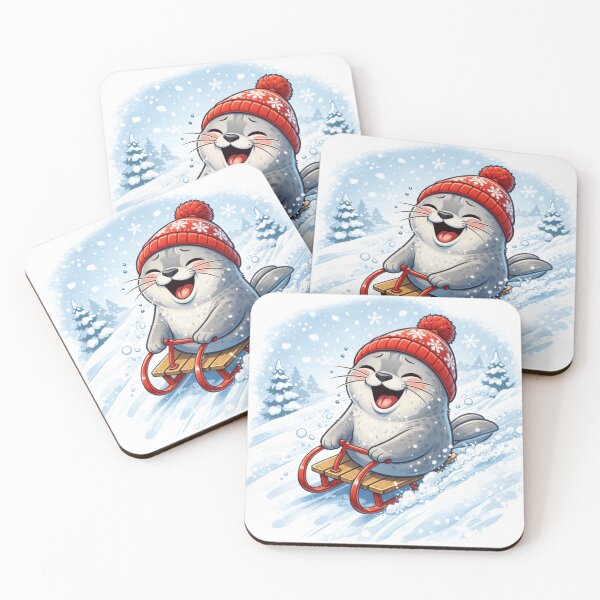 Item preview, A Playing Sleighing Seal designed and sold by 108Seals.