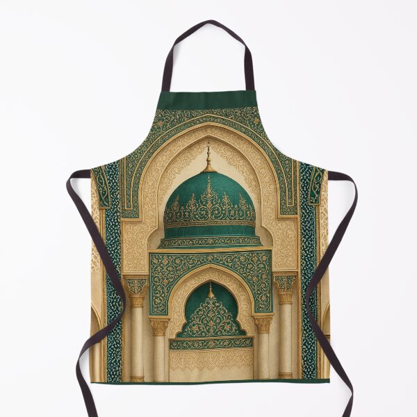 Item preview, Emerald & Gold Islamic Architecture: Elegant Moroccan Dome Illustration (V.1) designed and sold by D-Islamic.