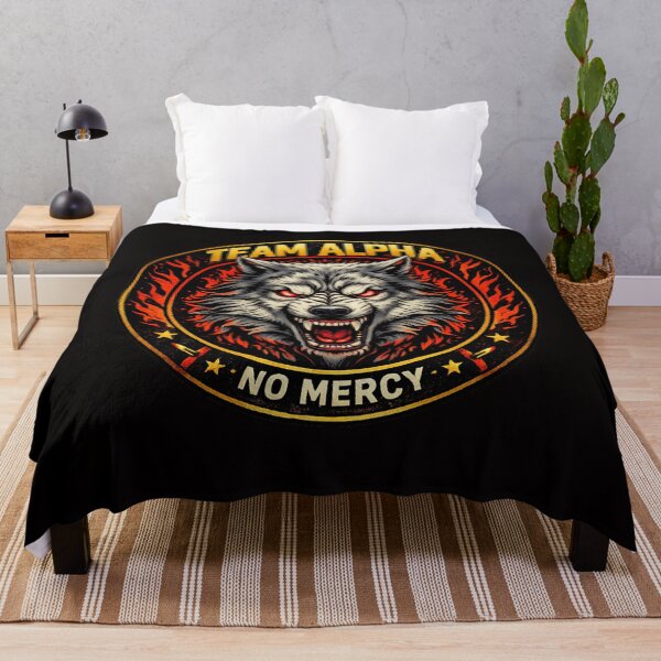 Item preview, Team Alpha Wolf – No Mercy Gym Back Print designed and sold by OxiSkor.