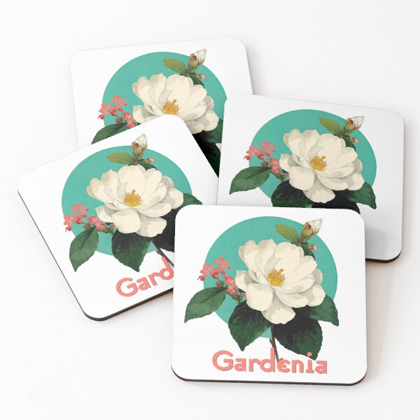 Item preview, Gardenia Bloom Botanical Retro Art designed and sold by ForeverPrintsOK.