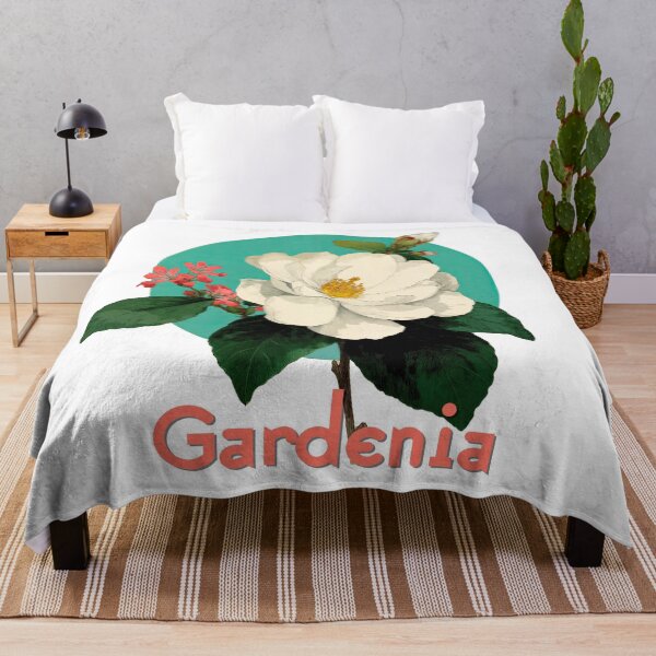 Item preview, Gardenia Bloom Botanical Retro Art designed and sold by ForeverPrintsOK.