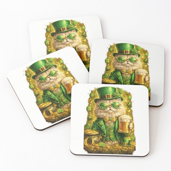 Item preview, St. Patrick's Day Lucky Cat – Funny Leprechaun Cat Party Illustration designed and sold by theleocreator.