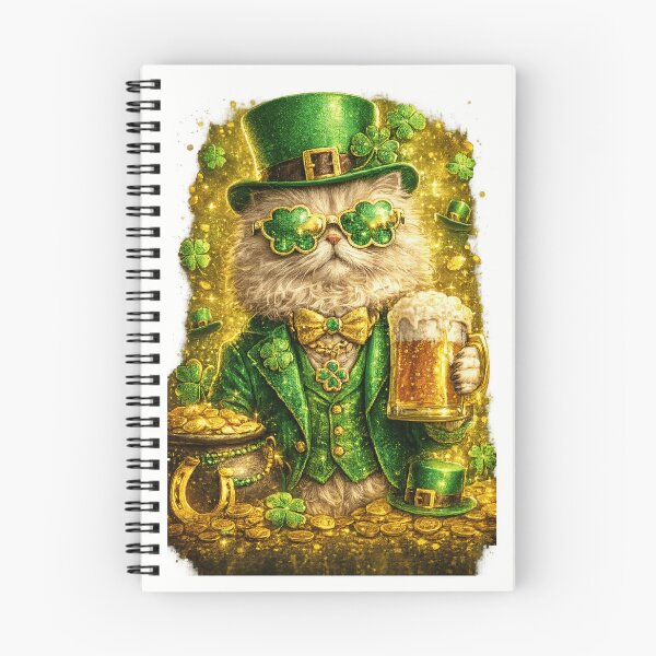 Item preview, St. Patrick's Day Lucky Cat – Funny Leprechaun Cat Party Illustration designed and sold by theleocreator.