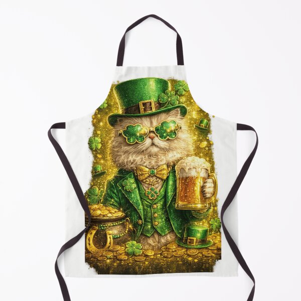 Item preview, St. Patrick's Day Lucky Cat – Funny Leprechaun Cat Party Illustration designed and sold by theleocreator.
